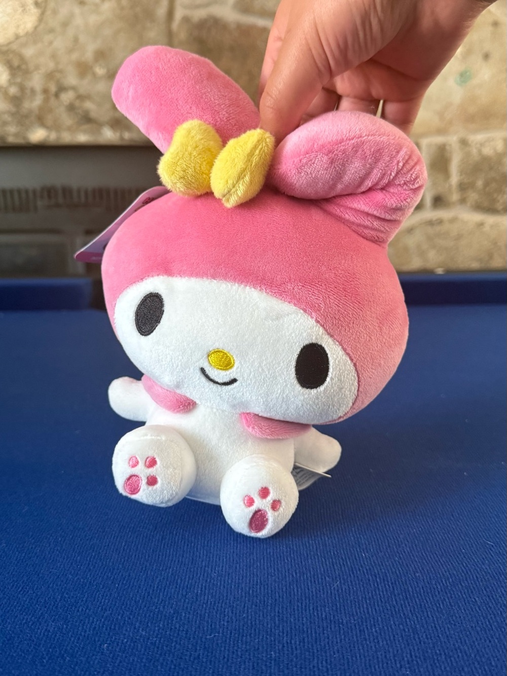 Sanrio My Melody Pink & White Plush with Yellow Bow